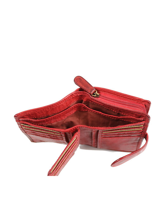 Klein Leder Damen Geldbörse Rot
