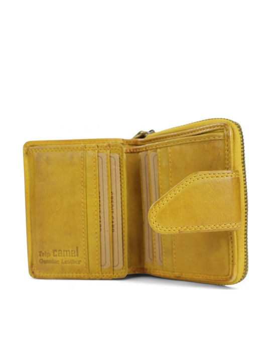Small Leather Women's Wallet Classic Yellow