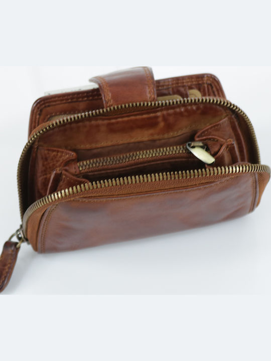 Klein Leder Damen Geldbörse Braun
