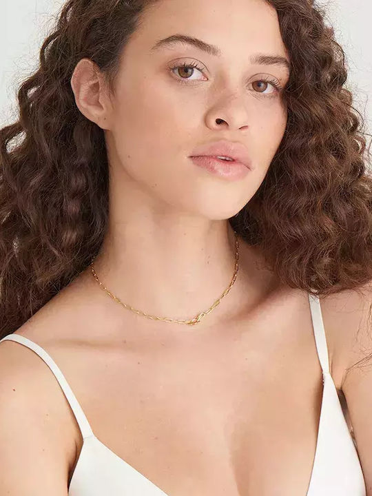 Ania Haie Silver Chain Neck Gold-plated