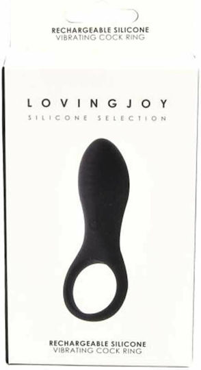 Rechargeable Silicone Vibrating Cock Ring By Loving Joy