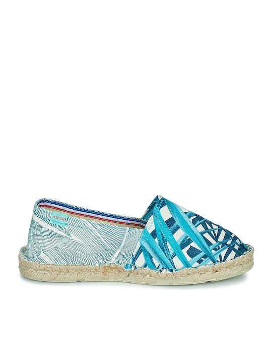 Din material textil Espadrile dama în culoarea Albastru