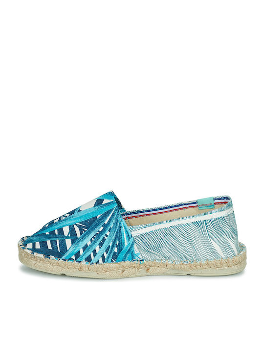 Din material textil Espadrile dama în culoarea Albastru