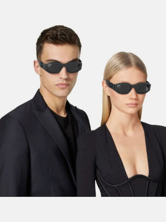 Versace Unisex Sunglasses with Black Plastic Frame and Gray Lens VE4361 5360/87