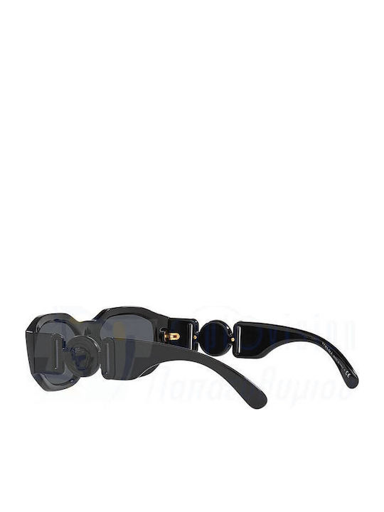 Versace Unisex Sunglasses with Black Plastic Frame and Gray Lens VE4361 5360/87