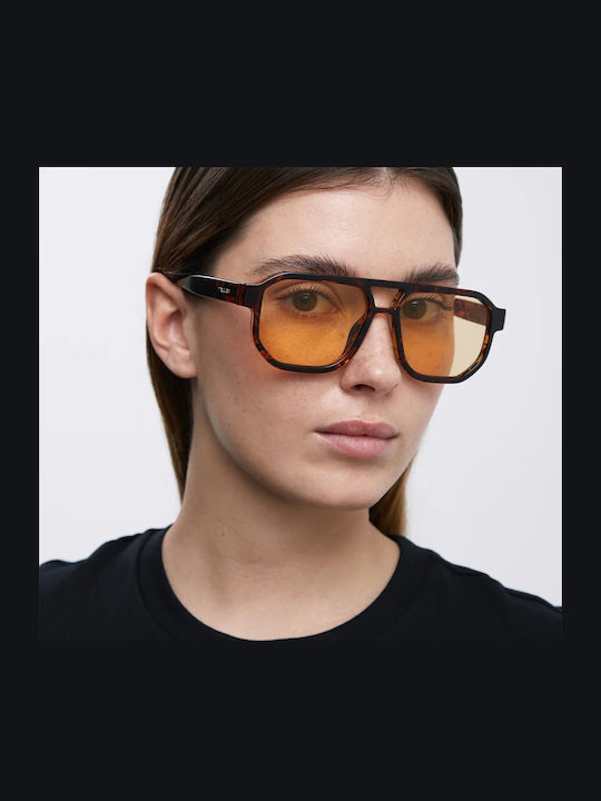Meller Seba Unisex Sunglasses with Black Plastic Frame and Orange Lens SE-TUTORANGE