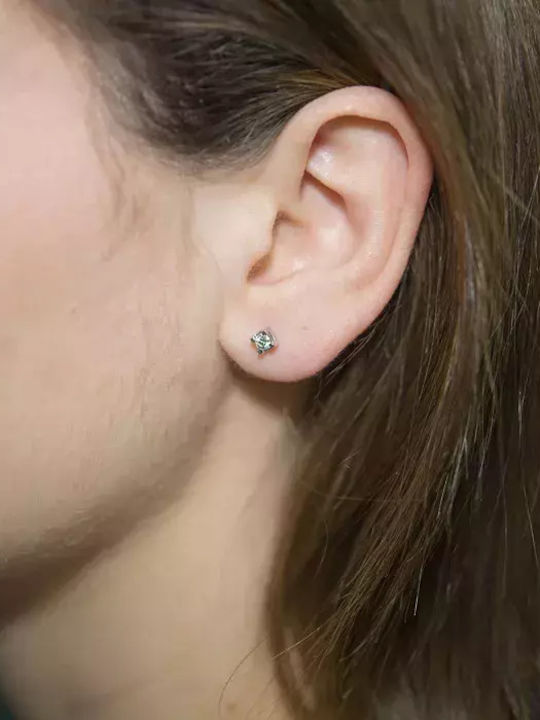 Ohrringe aus White Gold mit Diamant