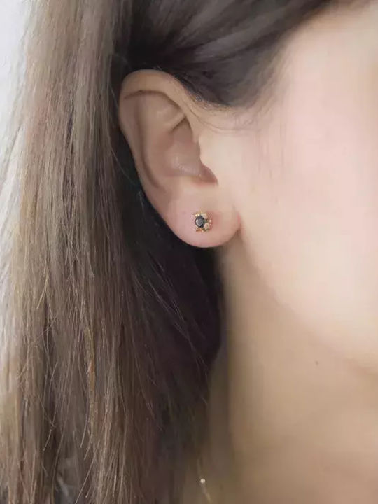 Обици от Злато 18K с Диамант