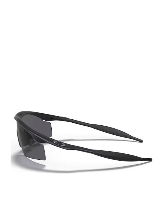 Oakley M Frame Strike Herren Sonnenbrille mit Schwarz Kunststoff Gestell und Schwarz Linse OO9060 11-162