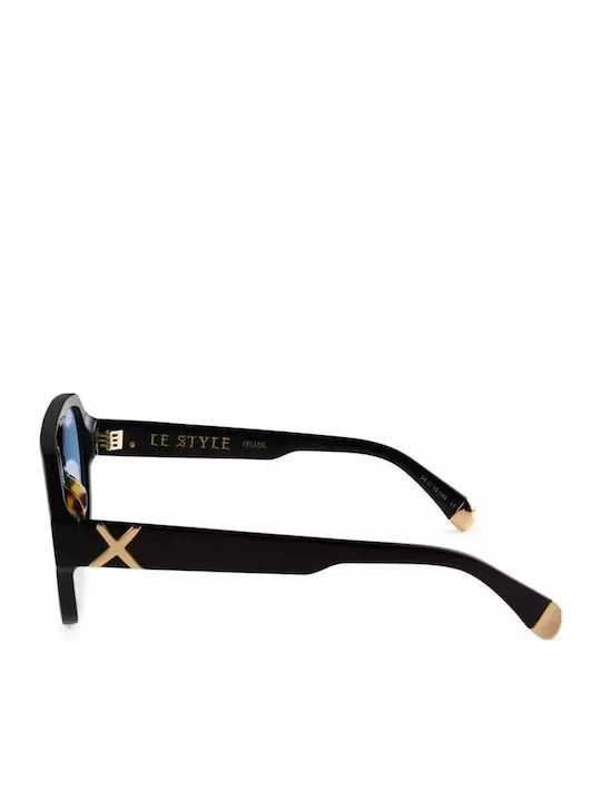 Oscar & Frank Le Style Feminini Ochelari de soare cu Cadru Negru lucios