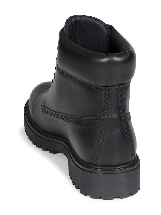 River 2 Leder Schwarz Herrenstiefel