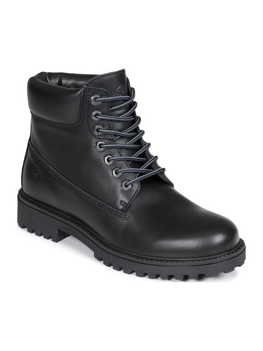 River 2 Leder Schwarz Herrenstiefel