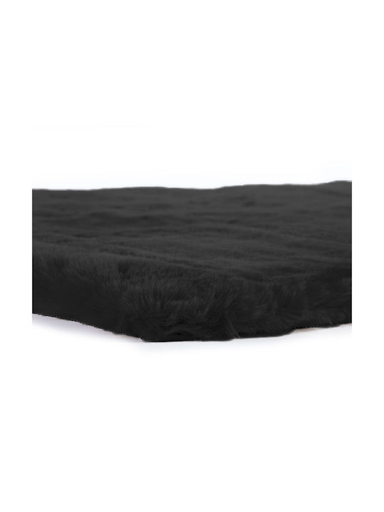 Nef-Nef Homeware Estelle Shaggy Γούνινο 75x140cm Black (034622)