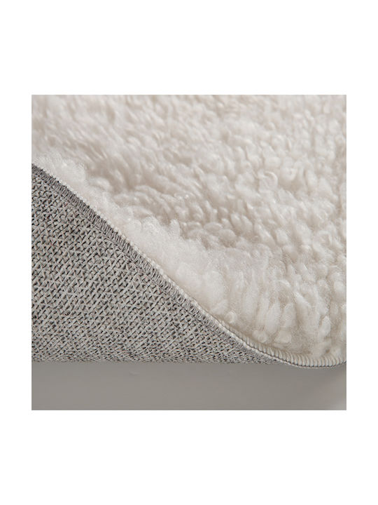 Nef-Nef Homeware Oscar Grey Χαλί Ορθογώνιο Γούνινο Grey 75x140cm