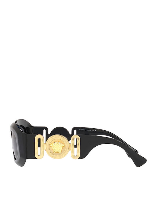 Versace Women Sunglasses With Black Horn-Rimmed Frame And Grey Lens VE4425U GB1/87