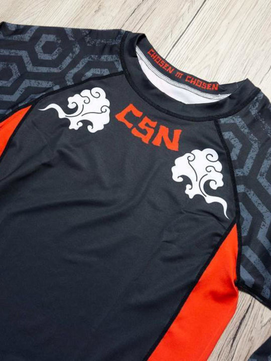 Chosen Bărbați Cu mânecă lungă Tricou CHRS119 pentru Jiu-Jitsu Neagră Chosen Bărbați Cu mânecă lungă Tricou CHRS119 pentru Jiu-Jitsu Neagră