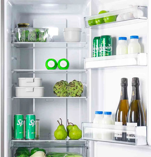 Muhler Kühl-Gefrierkombination 253Es NoFrost H180xB54xT60cm. Inox NFC180IE