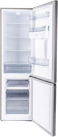 Muhler Fridge-Freezer 260lt H180xW55xD56cm Inox SC180DIE