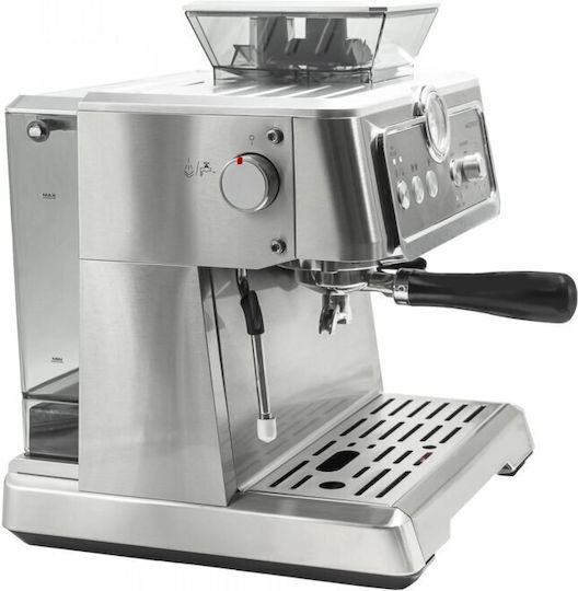 Samus Maestro 20 Automatische Espressomaschine 1350W Druck 20bar mit Mahlwerk Silber
