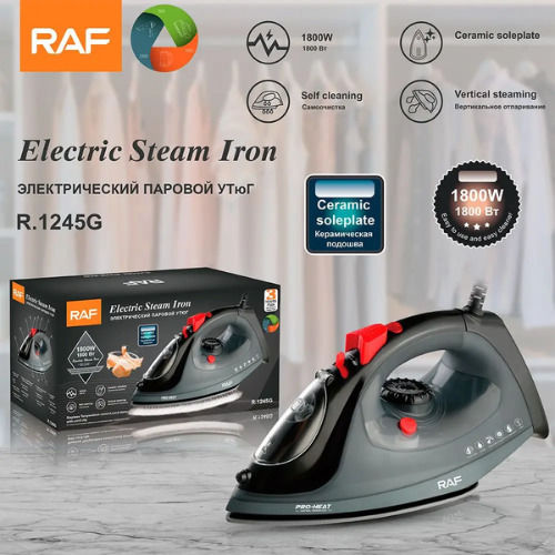 Raf R1245g Σίδερο Ατμού 1800W με Αντικολλητική Πλάκα
