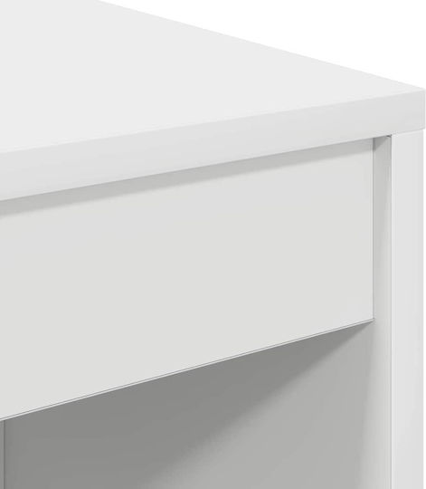 Γραφείο Ξύλινο Λευκό 70x40x76εκ.