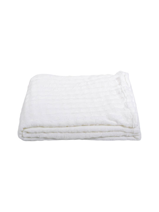 Ankor Flauschige Fleece-Decke Einzeln 150x200cm Weiße