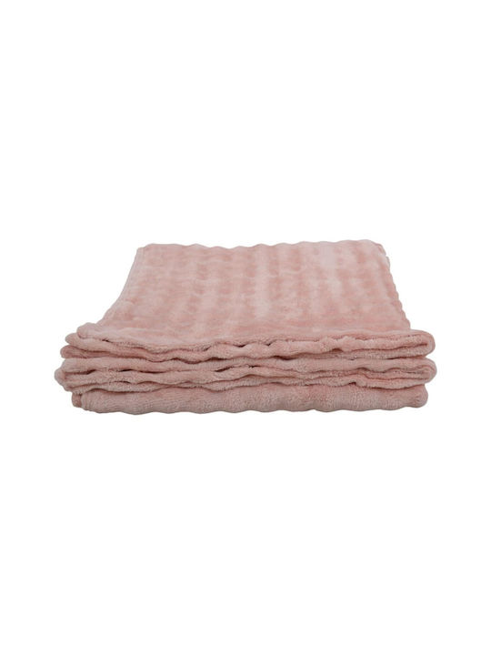 Ankor Flauschige Decke Fleece Einlagig 150x200cm Hellrosa