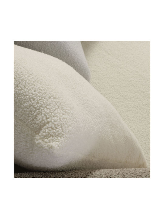 Nef-Nef Homeware Home Sofa Cushion From Ecru Furry 50x50cm