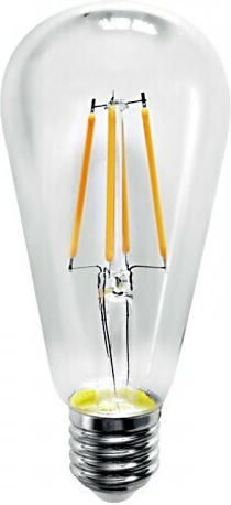 Just LED Bec LED 10W pentru Soclu E27 și Formă ST64 Alb cald