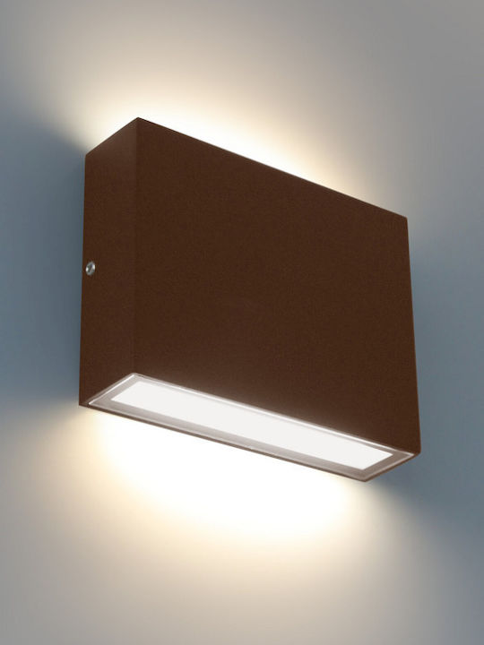 Bot Lighting Водоустойчиво Стенно Външно Осветително Тяло LED 11.6x3x9см