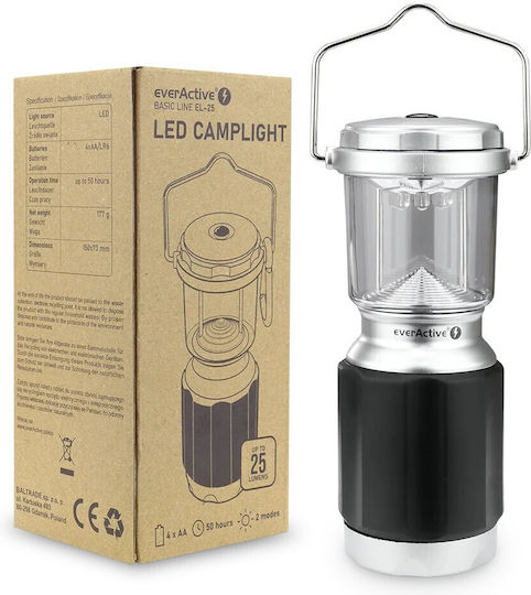 everActive Flashlight LED with Maximum Brightness 25lm Black
