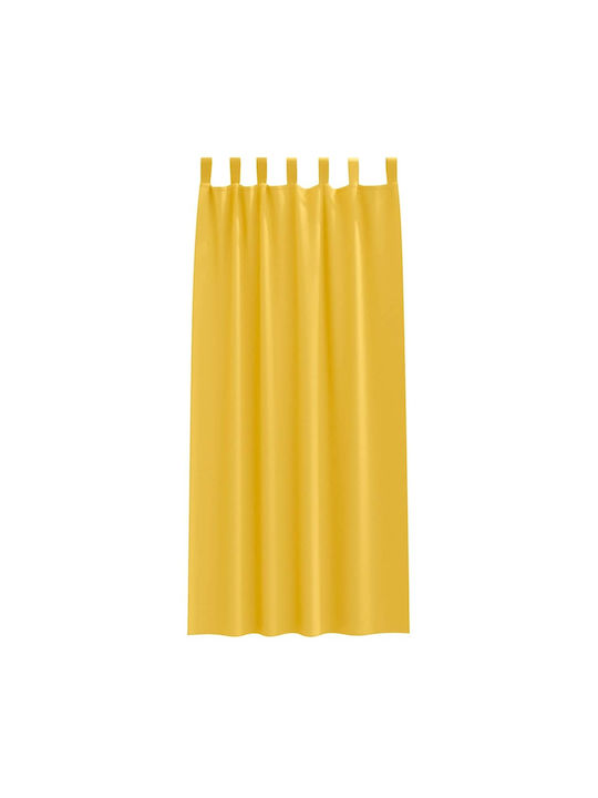 vidaXL Set Perdele Cu Bretele Galbene 140x260cm