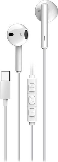 Genius HS-M366 In-Ear Freisprecheinrichtung Kopfhörer mit Stecker USB-C Weiß