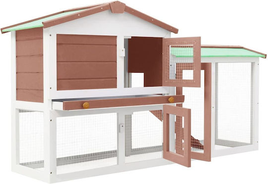 vidaXL 170841 Wooden Cage for Rabbits 145x45x85cm