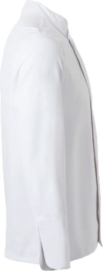 Velilla Mantel Koch 100% Mikrofaser Unisex Weiß mit Langärmelig 405210