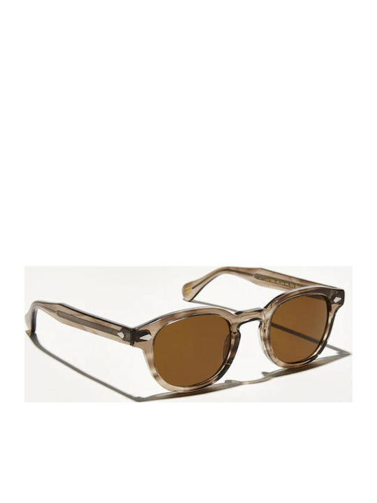Moscot Lemtosh Unisex Sunglasses with Plastic Frame Brown Ash