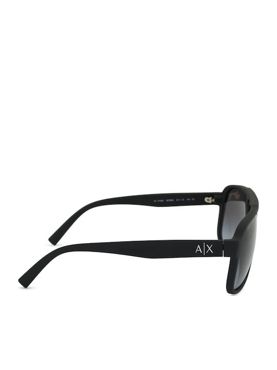 Armani Exchange Мъжки Слънчеви Очила с Черна Пластмасова Рамка и Черни Преливащи Стъкла AX4104S 80788G