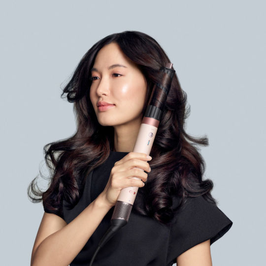 Dyson Hs09 Airwrap Co-anda2x Straight + Wavy Electric Hair Brush with Air for Hair Straightening and Curls 1700W Pink / Rose Gold