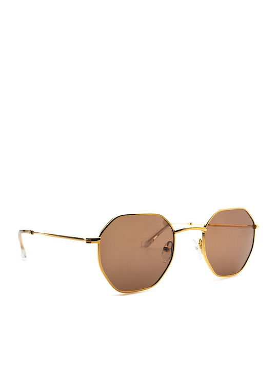 Meller Endo Unisex Sonnenbrille mit Metall Gestell Gold Kakao EN-GOLDKAKAO