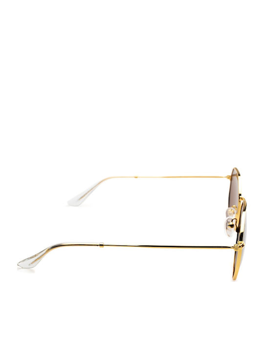 Meller Endo Unisex Sonnenbrille mit Metall Gestell Gold Kakao EN-GOLDKAKAO