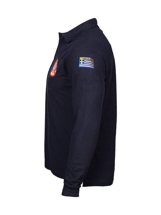 Polo Shirt Feuerwehr Sicherheitskräfte Shirts & Sweatshirts Mitternachtsblau Griechische Streitkräfte