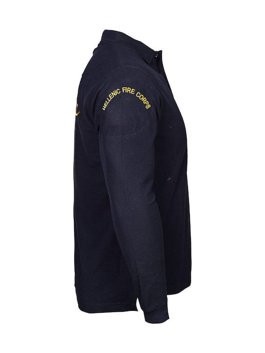 Polo Shirt Feuerwehr Sicherheitskräfte Shirts & Sweatshirts Mitternachtsblau Griechische Streitkräfte