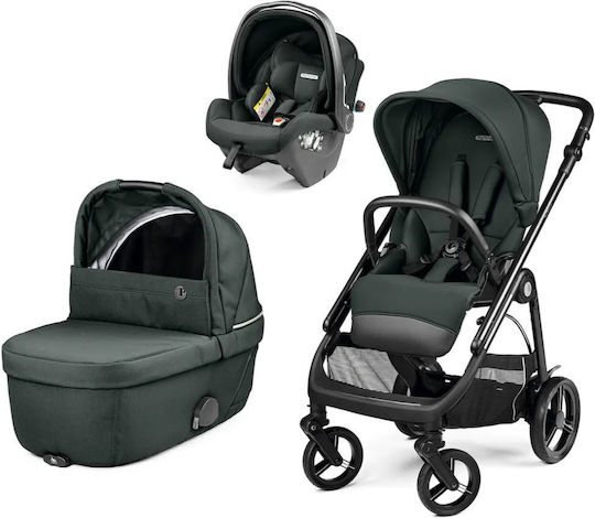 Peg Perego Veloce Brio Modular Ρυθμιζόμενο Καρότσι 2 σε 1 Kατάλληλο για Nεογέννητο Πράσινο 10.7kg