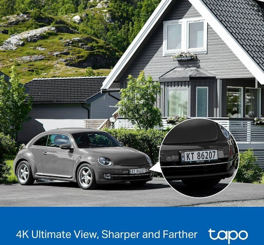 TP-LINK Tapo C660 KIT v1 IP Κάμερα Παρακολούθησης Wi-Fi 4K Αδιάβροχη Μπαταρίας με Αμφίδρομη Επικοινωνία