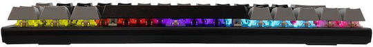 White Shark WAKIZASHI-2 Gaming Mechanische Tastatur mit Benutzerdefiniertes Rot Schaltern und RGB-Beleuchtung (Englisch US) Black/Grey