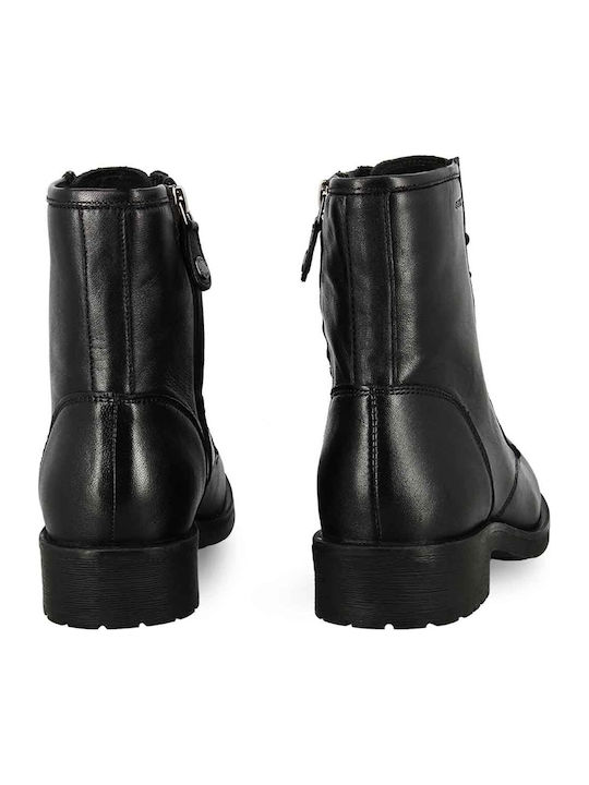 D Rawelle A Leather Women's Ankle Boots Black
