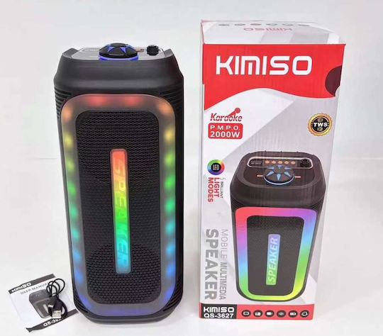 Kimiso QS-3627 Bluetooth Speaker 10W with Radio and Battery Life up to 4 hours Black