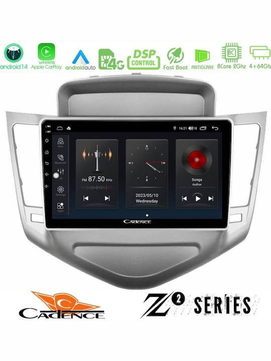 Bizzar Car Audio System for Chevrolet Cruze 2009-2012 (Bluetooth/USB/WiFi/GPS/Apple-Carplay/Android-Auto) with Touch Screen 9"