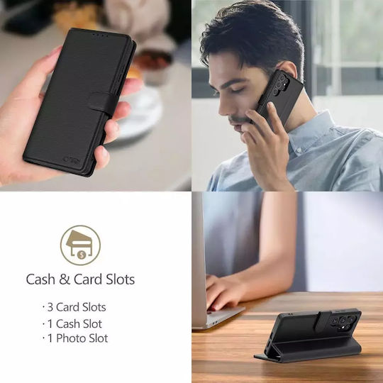 Tech-Protect Wallet Δερματίνης / Σιλικόνης Μαύρο (Xiaomi Redmi 15 4G / 5G)