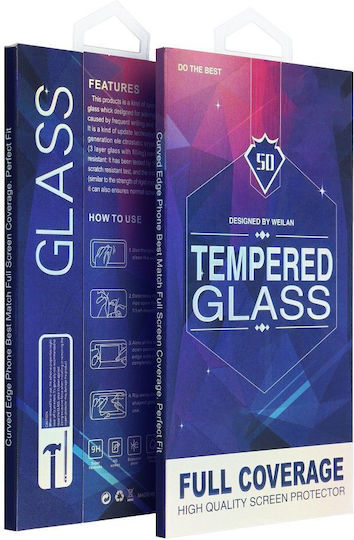 5D Adeziv complet Full Face Tempered Glass Negru (Honor 90 Pro)
